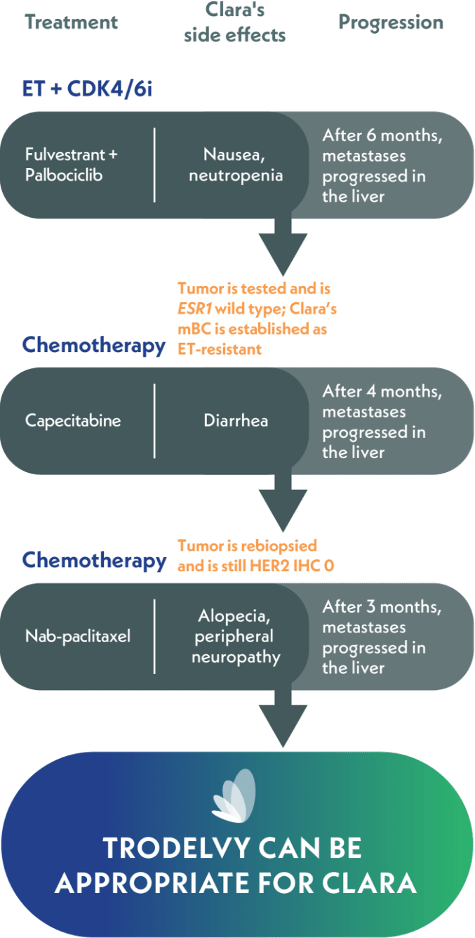 Clara’s treatment course