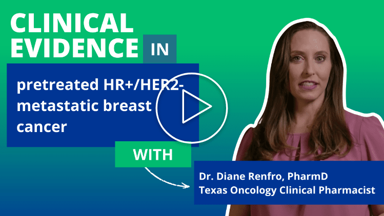 See clinical evidence in pretreated  HR+/HER2- metastatic breast cancer with  Dr. Diane Renfro